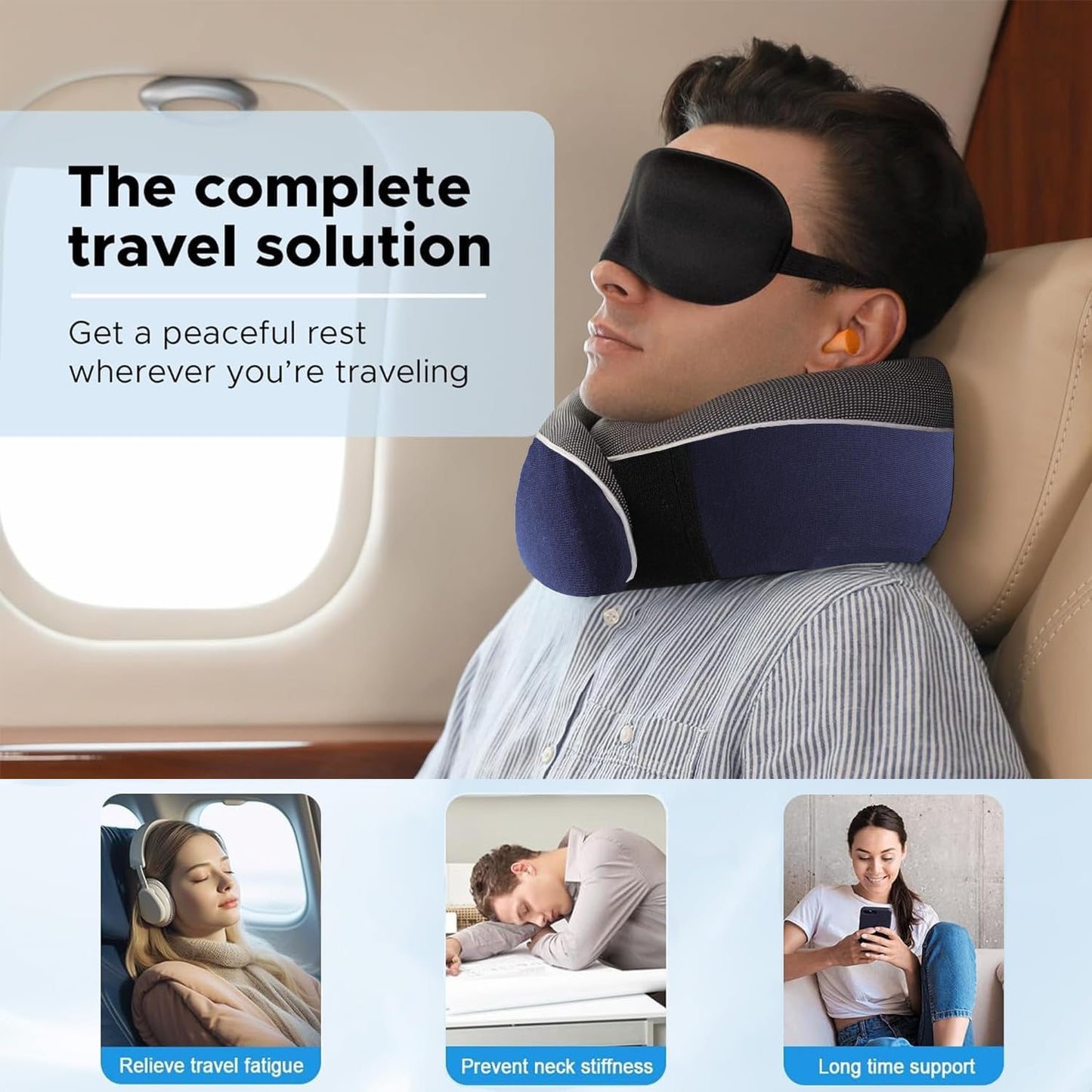 ✈️ Travel Neck Pillow – Comfort That Travels With You
