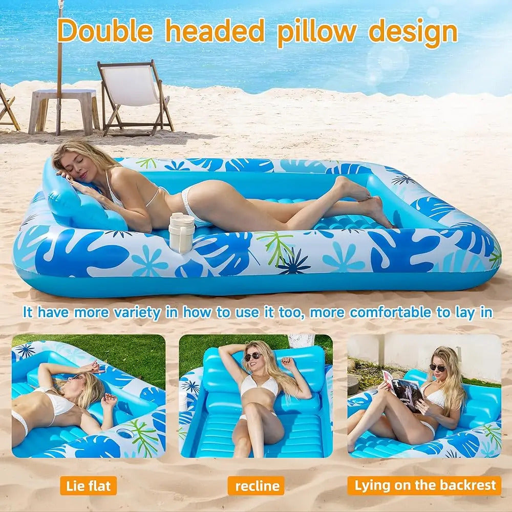 🌞 Tanning Pool Lounger Float – Relax, Float & Glow