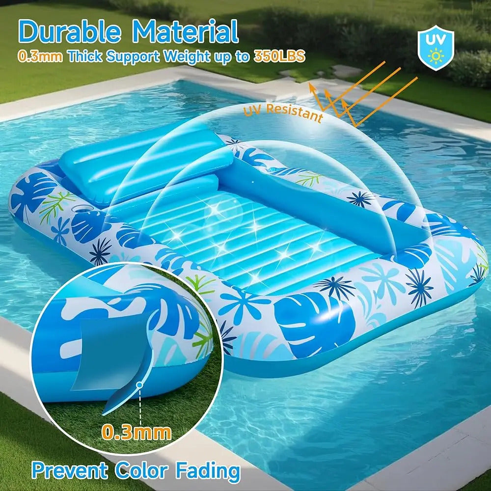 🌞 Tanning Pool Lounger Float – Relax, Float & Glow