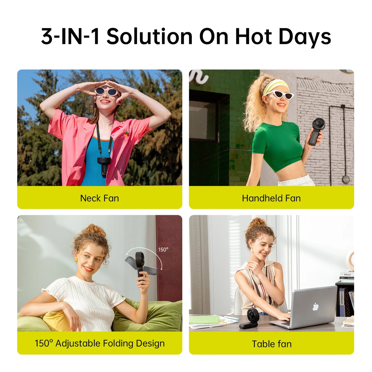 🌬️ JISULIFE Portable Handheld Fan