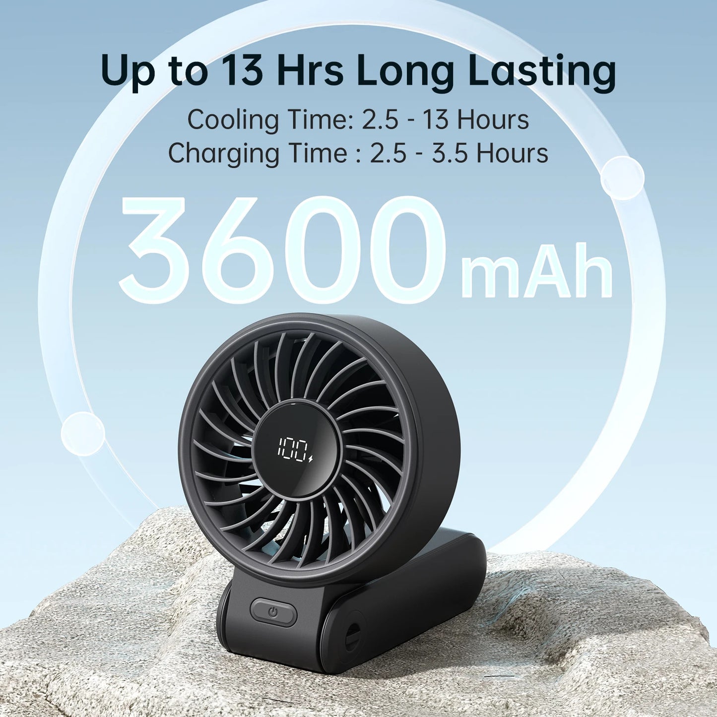 🌬️ JISULIFE Portable Handheld Fan