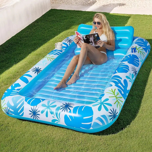 🌞 Tanning Pool Lounger Float – Relax, Float & Glow