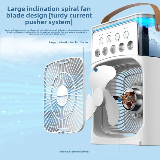 ❄️ 3-in-1 Portable Mini Air Cooler