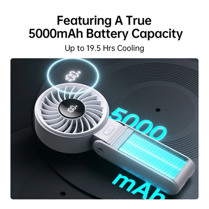 🌬️ JISULIFE Portable Handheld Fan