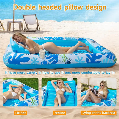 🌞 Tanning Pool Lounger Float – Relax, Float & Glow