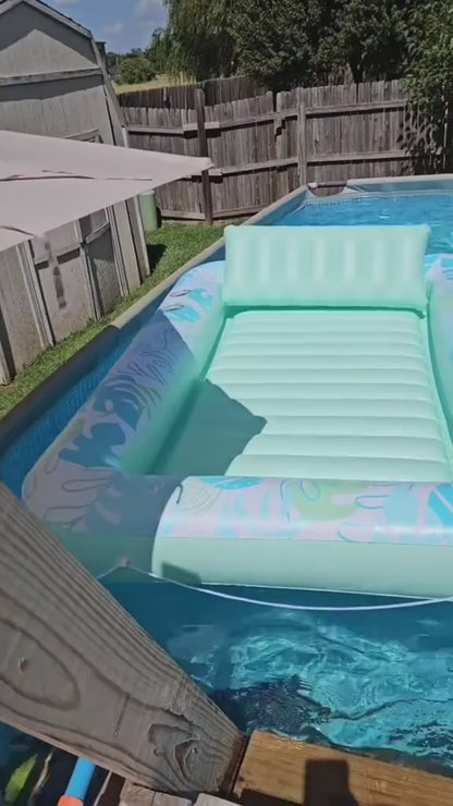 🌞 Tanning Pool Lounger Float – Relax, Float & Glow