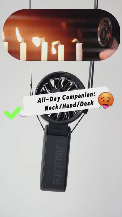 🌬️ JISULIFE Portable Handheld Fan