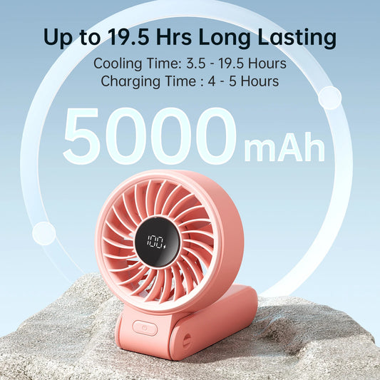 🌬️ JISULIFE Portable Handheld Fan