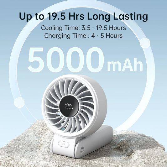 🌬️ JISULIFE Portable Handheld Fan